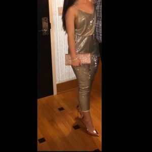 Gold Sequin Free People Jumpsuit